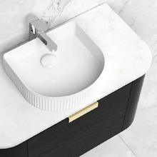Bondi Wall Hung Single Vanity with Pure White Countertop